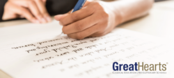 Girl with beautiful handwriting